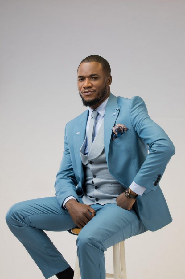 Virgin wool 3-piece business suit