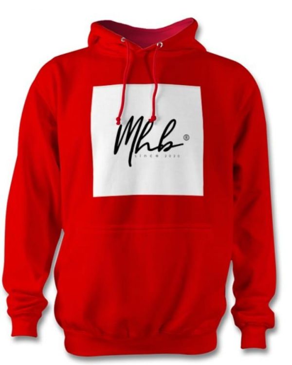Hoody with square logo